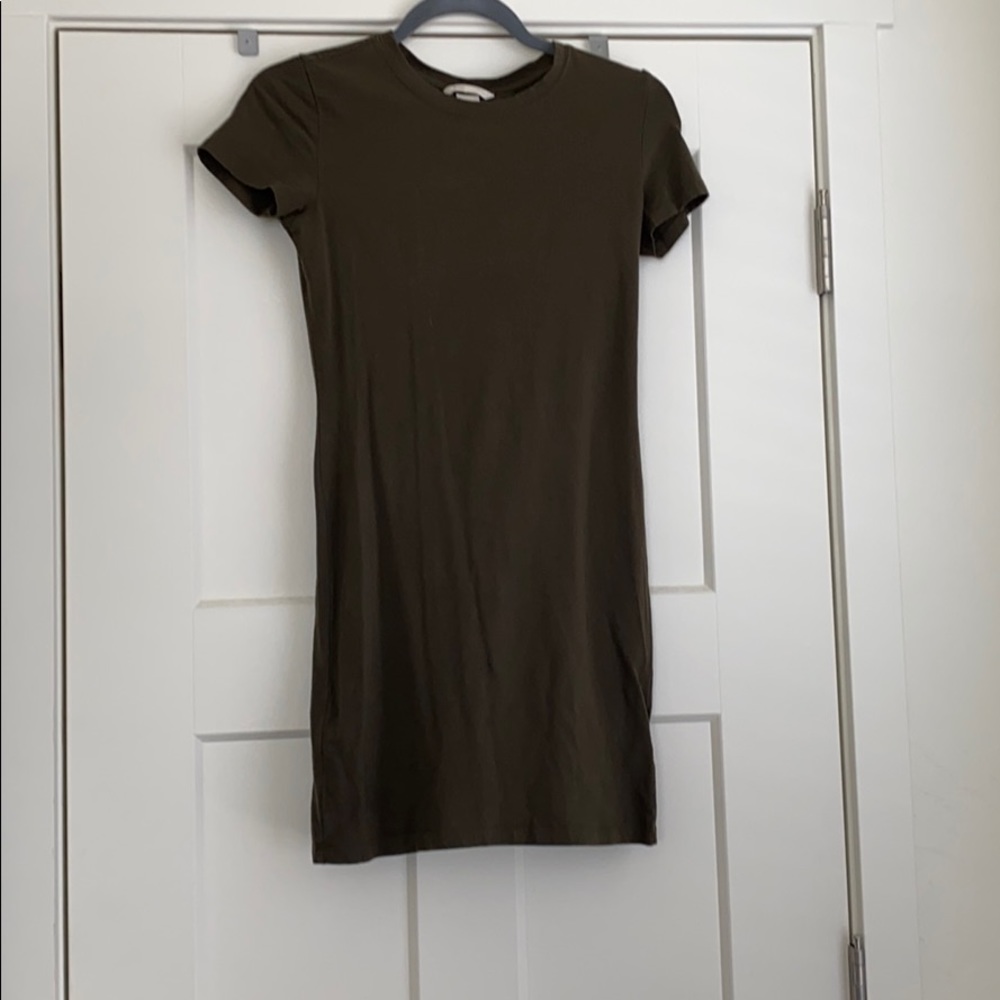 Mini dress army green